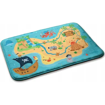 Koberec Velký dětský koberec do pokoje, ložnice - Mapa pokladů 90x60 cm