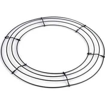Vánoční dekorace Drátěný základ na věnec Ø30 cm Varianta: černá, Balení: 1 ks
