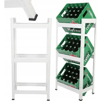 Dílenský regál Kovový regál Wamar-Sosenka 3 police, max. nosnost 100 kg, 107x50x30 cm