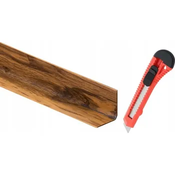 soklová lišta Lišta Cezar PVC 24 x 28, délka 1500 cm, dub