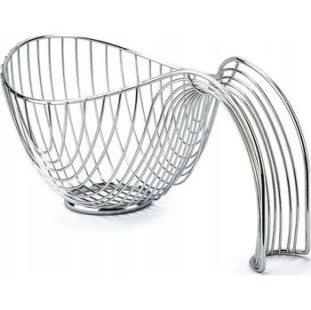 Obraz Koš na ovoce kovový stříbrný