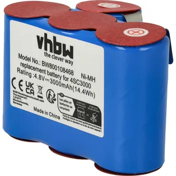 VHBW Baterie pro Vileda AS-193E9A, 3000 mAh