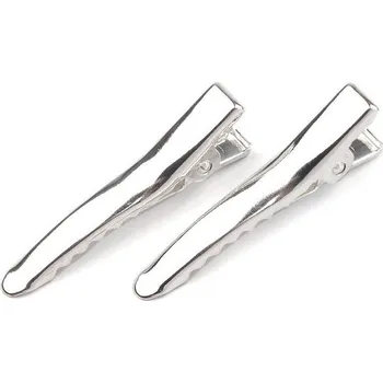 Sponky do vlasů se zoubky 35 mm Varianta: 1 stříbrná, Balení: 50 ks