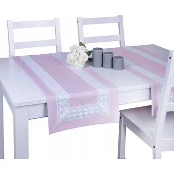 Obraz Běžec na stůl odstíny růžové 140 x 40 cm