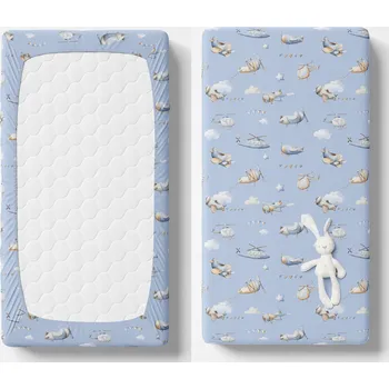 Prostěradlo PROSTĚRADLO BAVLNĚNÝ SATÉN 100% S GUMOU DO POSTÝLKY 60x120 - FERETTI