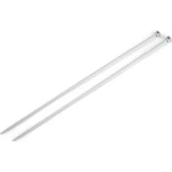 Jehlice Rovné jehlice č. 4; 4,5 Varianta: 4,5 stříbrná, Balení: 5 pár