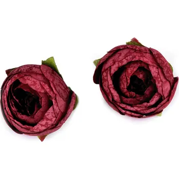 umělá květina Umělý květ pryskyřník Ø4 cm Varianta: 8 bordó sv., Balení: 2 ks