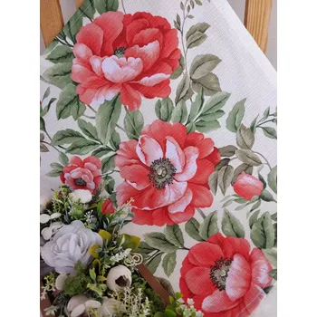 Utěrka Kuchyňská utěrka - oranžová divoká růžička