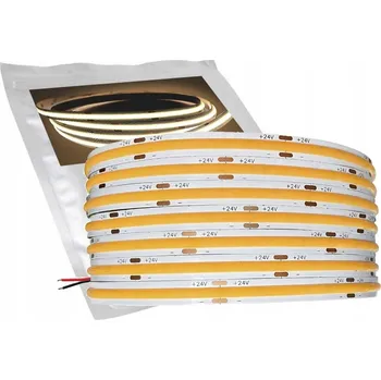 LED páska LED pásek COB VÝKONNÝ 24V 528 LED/m 14W/m barva bílá NEUTRÁLNÍ PRO 5m