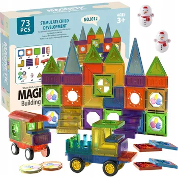 ostatní stavebnice STAVEBNICE STAVEBNICE 3D MAGNETIC 73 dílků Vzdělávací Panel