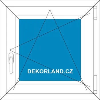 Okno Salamander Plastové okno | 60x60 | otevírací a sklopné | greenEvolution 76 BARVA PROFILU: Bílá - Dekor