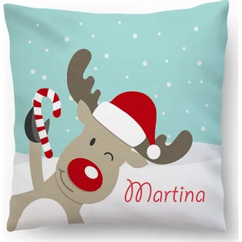 Dekorativní polštářek Foto Polštář vánoční Dárek jméno 45x45