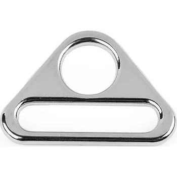 Trojúhelníkový kovový průvlek šíře 25 mm Varianta: 1 nikl, Balení: 20 ks
