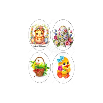 Jedlá dekorace na dort VELKÉ VEJCE 2, VARIANTA Jedlý papír 1853
