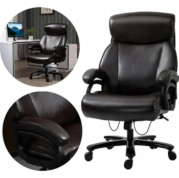 Kancelářská židle s nosností do 180 kg, hnědá PAKO 921-503BN