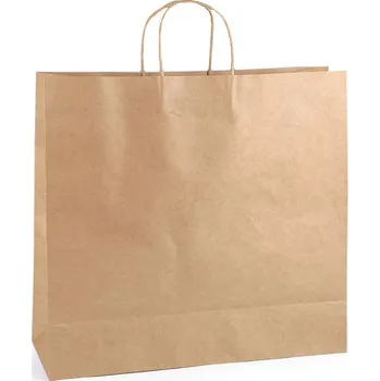 Dárková taška Papírová taška 40x43 cm Varianta: hnědá přírodní, Balení: 5 ks