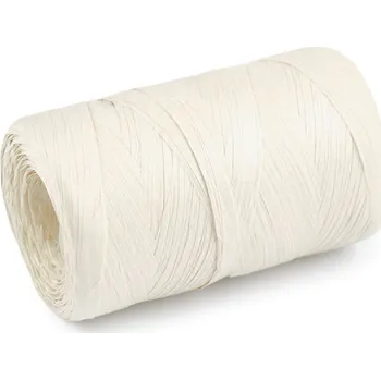 Galanterie Lýko rafie přírodní, k pletení tašek, šíře 5-8 mm Varianta: 2 krémová světlá, Balení: 1 ks
