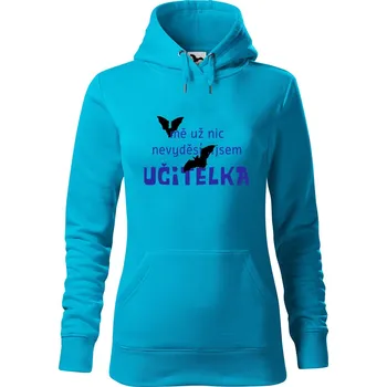 Dámská mikina DOBRÝ TRIKO Dámská mikina s potiskem Jsem učitelka Velikost dámské mikiny: 2XL, Barva: Tyrkysová