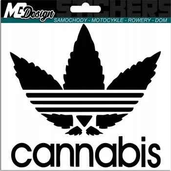 Samolepicí dekorace na vozidlo NÁLEPKA NA AUTO auto KONOPÍ konopí 15x15