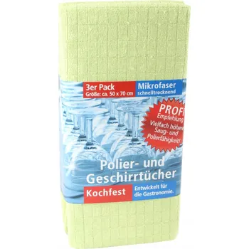 Utěrka Sada 3 leštících hadříků, 50x70 cm