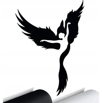 Samolepicí dekorace na vozidlo SAMOLEPKA na auto ŽENA WOMAN KŘÍDLA 11x15