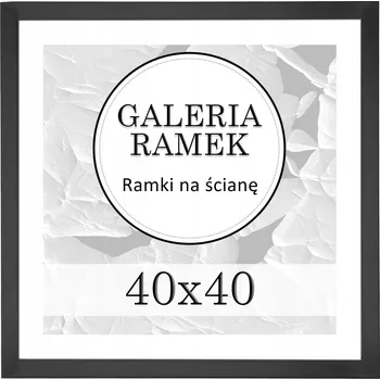 Obraz Rámeček 40x40 cm Černý dřevěný Rámeček