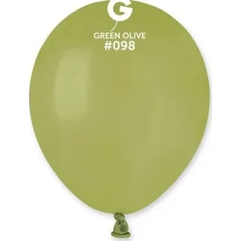 Balónek Pastelové balónky 5" - olivově zelené 98/100 ks