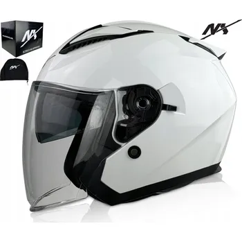 Helma na motorku MOTOCYKLOVÁ PŘILBA NX CITY OTEVŘENÁ S CLONOU vel. L