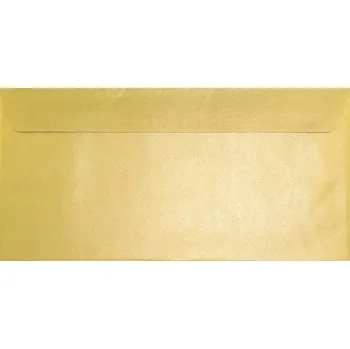Obálka Ozdobné obálky na poukazy, peníze, pozvánky – zlaté, elegantní DL 25 Ks.