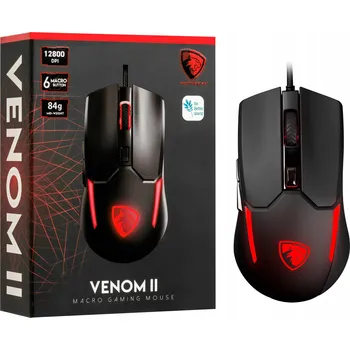 Myš PANTHERISE VENOM II GAMINGOVÁ MYŠ RGB MINECRAFT 12400DPI Pro Hráče 20 Milionů Kliknutí