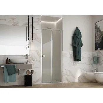 Sprchové dveře ESSENCE N2S, 90, Čiré bezpečnostní sklo - 6 mm, Bílá BEN2S13B1 + slevový kód, + prodloužená záruka