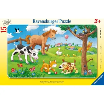 Puzzle Ravensburger Plyšoví zvířecí kamarádi 15 dílků