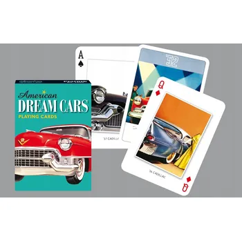 Poker Hrací karty Piatnik American Dream Cars Klasika amerického automobilismu