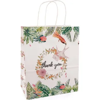 Dárková taška Thank you Varianta: 3 krémová nejsvět., Balení: 12 ks