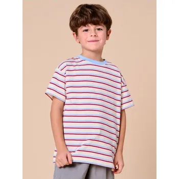 Chlapecké oblečení Sinsay - Pruhované tričko - krémová - 240DC-01X - 240DC-01X-140