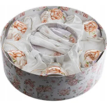 Porcelánový Šálek Fusaichi Pegasus Rose z krémové barvy 210 ml 6 ks