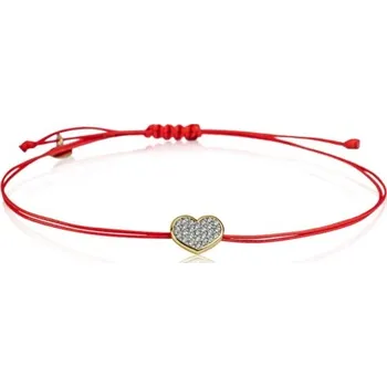 Náramek Couple, Kabbalah náramek, žluté zlato se zirkony, 585-66-5-0009.0Z00.0.00.001.cv