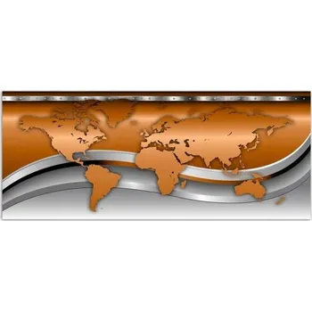 Obraz Tištěný obraz 70x25 cm do pokoje nebo obýváku - mapa