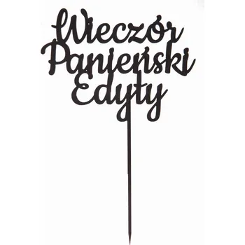 Jedlá dekorace na dort Zápich do dortu ROZLUČKA SE SVOBODOU nápis ozdoby JMÉNO