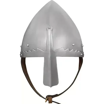 Karnevalový kostým Lord of Battles Raně středověká přilba s nánosníkem – Svatováclavský typ (Ocel 1.6mm)