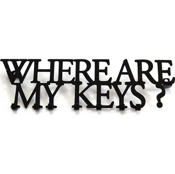 Věšák Šatní ramínko kovový Decolicious černý