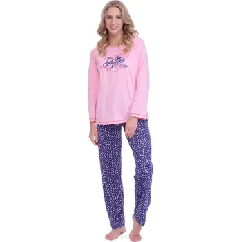 Dámské pyžamo 2560/69936 - dámské pyžamo Ruko, 2XL, růžová