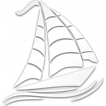 Stříbrná reflexní samolepicí nálepka ŻAGLÓWKA