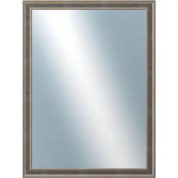 Zrcadlo DANTIK - Zrcadlo v rámu 60x80 | TOOTH malá stříbrno černá