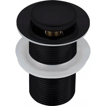 Sifon Zátka umyvadlová výpust Click-Clack kulatý AquaUno černá