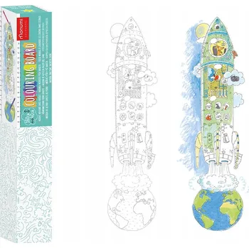 Obraz Monumi omalovánka na zeď s měřítkem PSÍ RAKETA