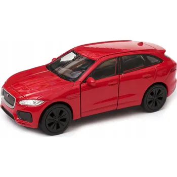 autíčko KOVOVÝ MODEL VOZU JAGUAR F-PACE WELLY 1:34-39 ČERVENÝ