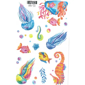 Tetování Smyvatelné tetování pro děti GLITROVÉ RYBIČKY EG168