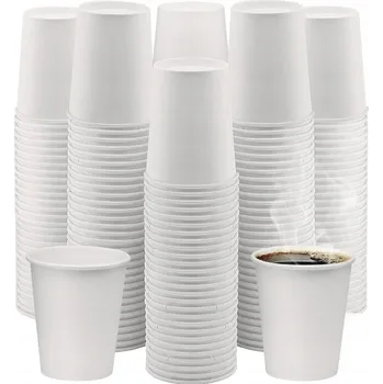 Jednorázové nádobí Papírové kelímky Kram 300 ml bílé 50 ks
