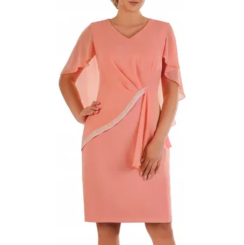 Dámské šaty Klasické midi koktejlové šaty Carla Moreno velikost 46